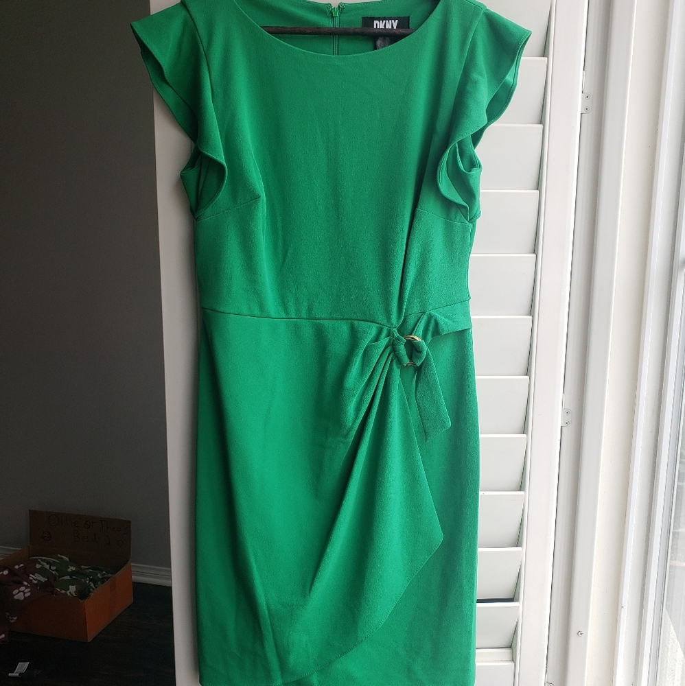 NWT DKNY Green Dress size 8